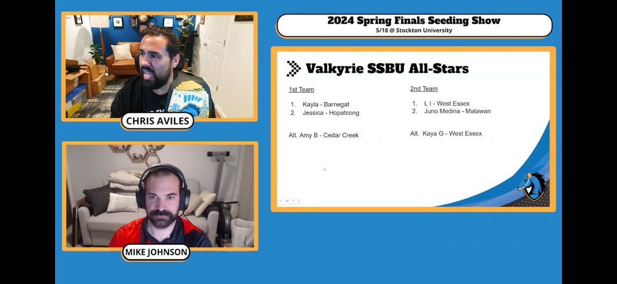 That’s right!! That’s my girl!!!The Pacinator herself with another All Star!! This makes 3 for Kayla in one year!!🥇 Also both the Varsity & Valkyrie Smash teams took the number one seed spot in their groups for playoffs!! Let’s do this Barnegat!!😁🥰 @esports_bhs @GSEsportsorg