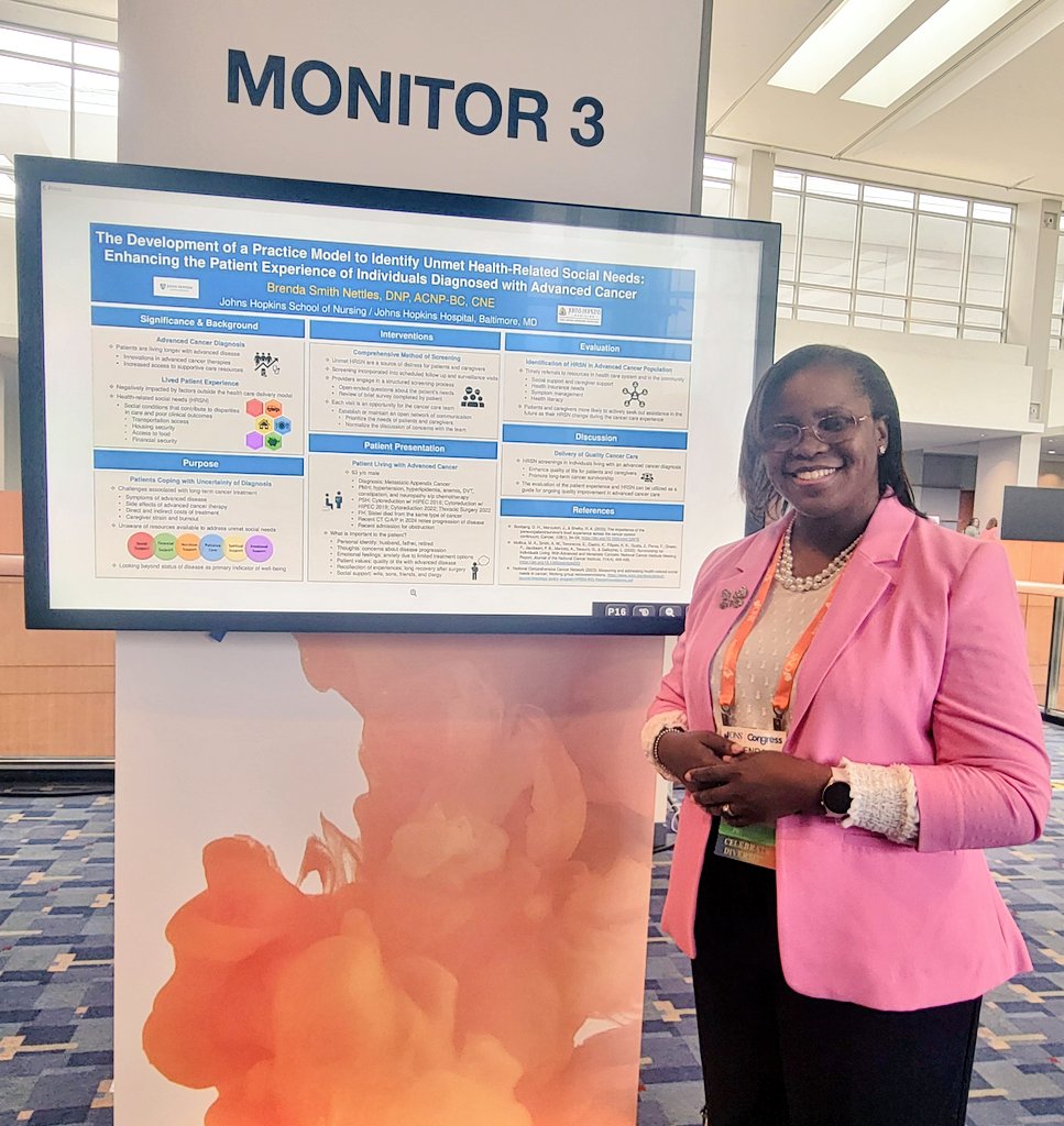 Grateful for the opportunity to present at the 2024 #ONSCongress. Addressing unmet health-related social needs enhances the lived experience of individuals coping with advanced cancer. #more_than_a_diagnosis #quality_cancer_care #cancersurvivorship 💗🩺