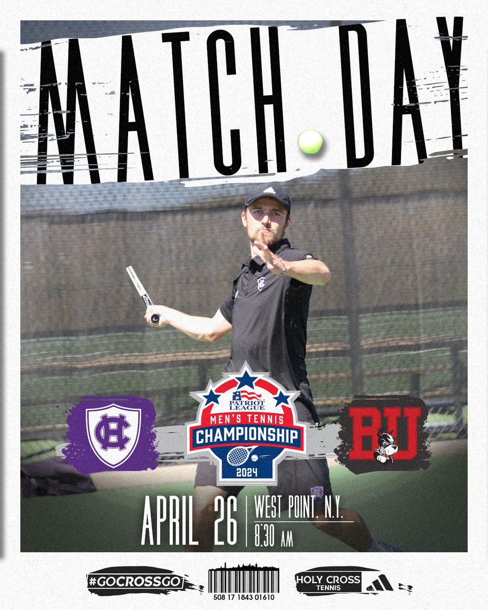 Set for the quarterfinals! 🎾 vs. Boston University 🕰️ 8:30 a.m. 📍 West Point, N.Y. 🏟️ Malek Tennis Center 🎥 tinyurl.com/yvsbfexs #GoCrossGo