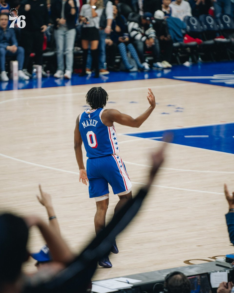 BAD, BAD JOEL 😤 Joel Embiid carried the entire Philadelphia 76ers on his back with a 50-point scoring output, along with eight rebounds and four assists, to stage a comeback against the series-leading New York Knicks, winning 125-114. #EveryonesGame 📷 Philadelphia 76ers