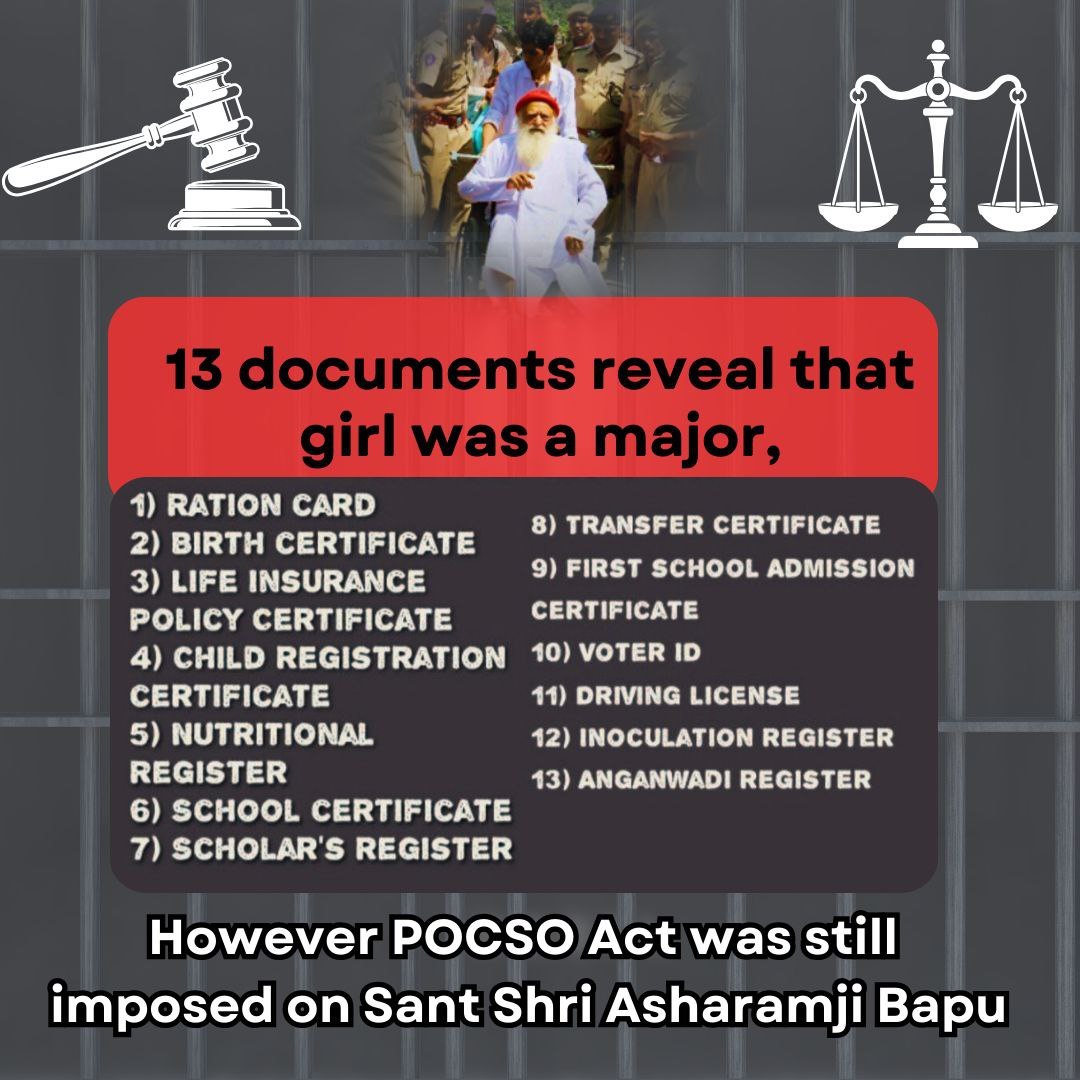 @BrijPal43219651 Yes, In Asharamji Bapu Case there are many Hidden Aspects . All Evidences say that innocent Sant is trapped in #FakeAllegations . Public want Seek Justice !