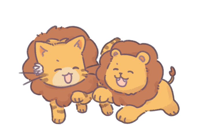 「ライオン 笑い」のTwitter画像/イラスト(新着)