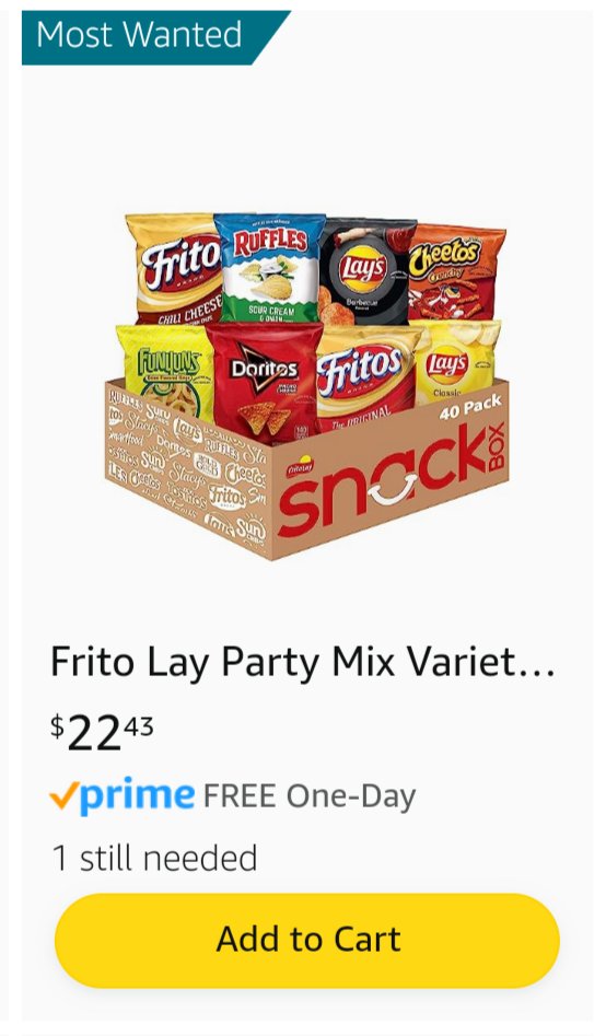 Hi @colinmochrie can you help us share? We just need 1️⃣ more box of these snacks to give each student during the end of year celebration. If anyone can help out our Bilingual students I would appreciate it! 🥹🙏 amzn.to/3VWB1i6