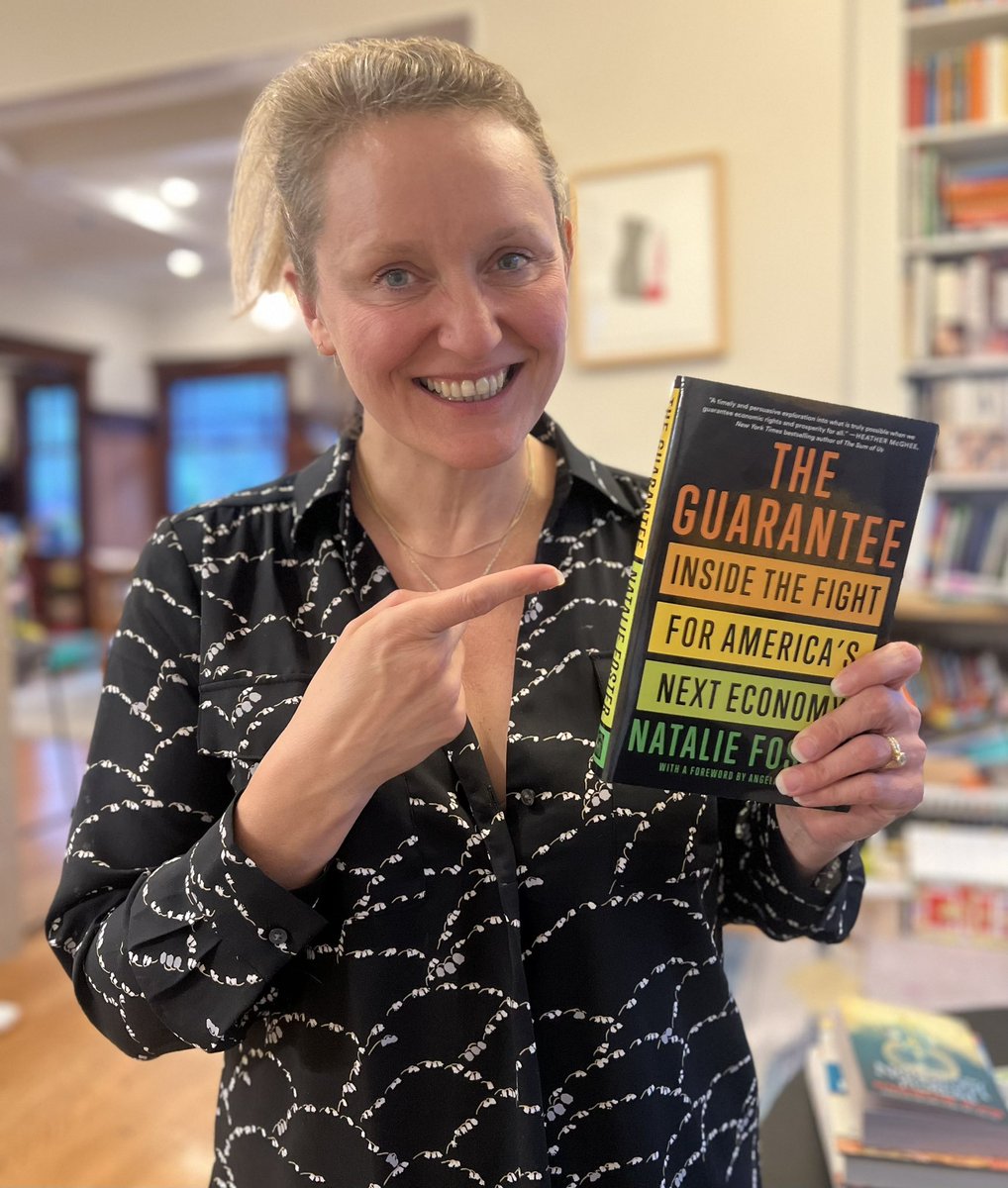 Very excited about @nataliefoster’s new book “The Guarantee” - she’s an important thought leader of our time on economic policy. She’s also on book tour so check her out in person if you can! nataliefoster.me/events/