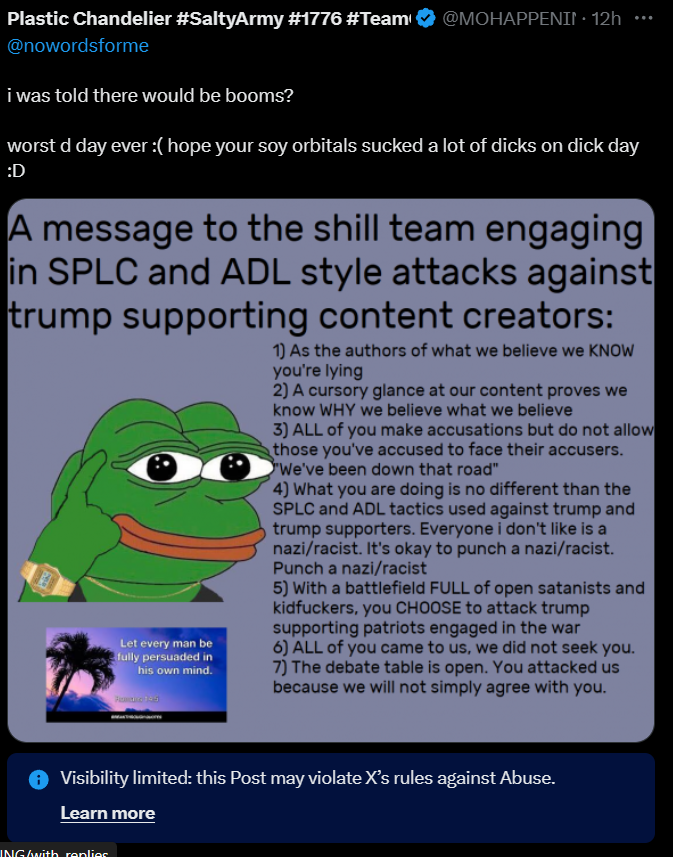 MOHAPPENING's tweet photo. @nowordsforme awwwhhhh did you report me? :D 

guess that D day wasn't enough .... 

"They cry out in pain, and hit the report button, as they strike you" https://t.co/ujJLhugYxX