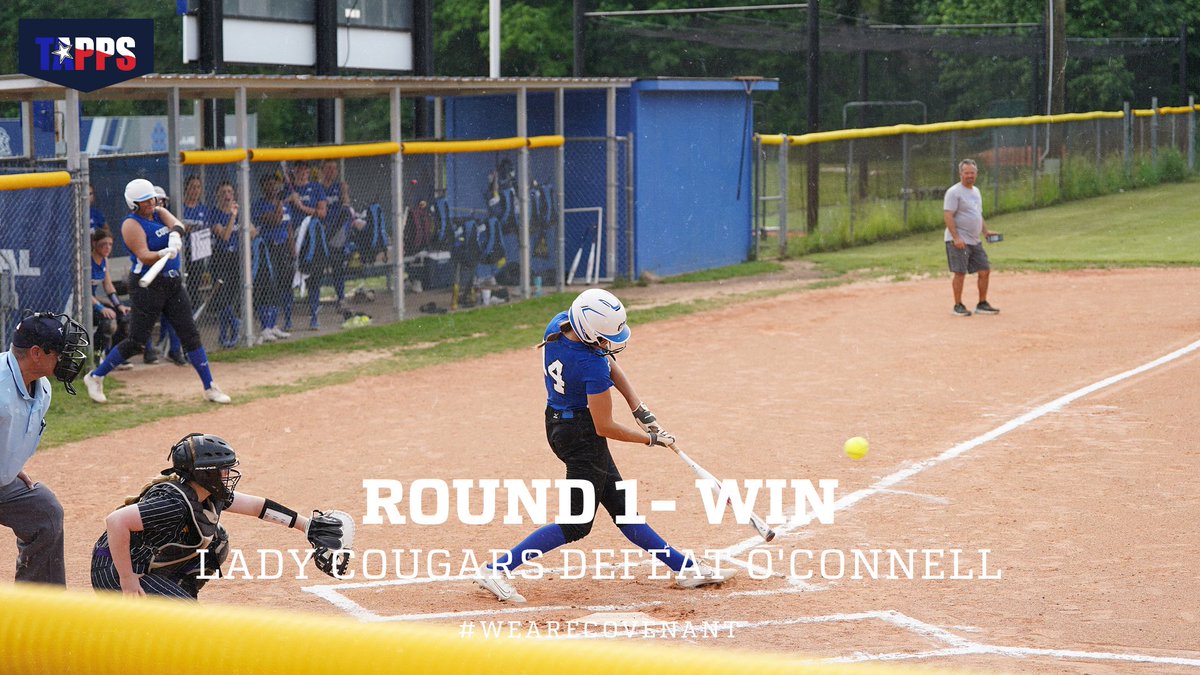 WINNERS!! Senior, Riley Marek, adds another HOMERUN ball to her collection in a full-team effort, PLAYOFF WIN today! Time to get ready for ROUND 2! Good work, Ladies!