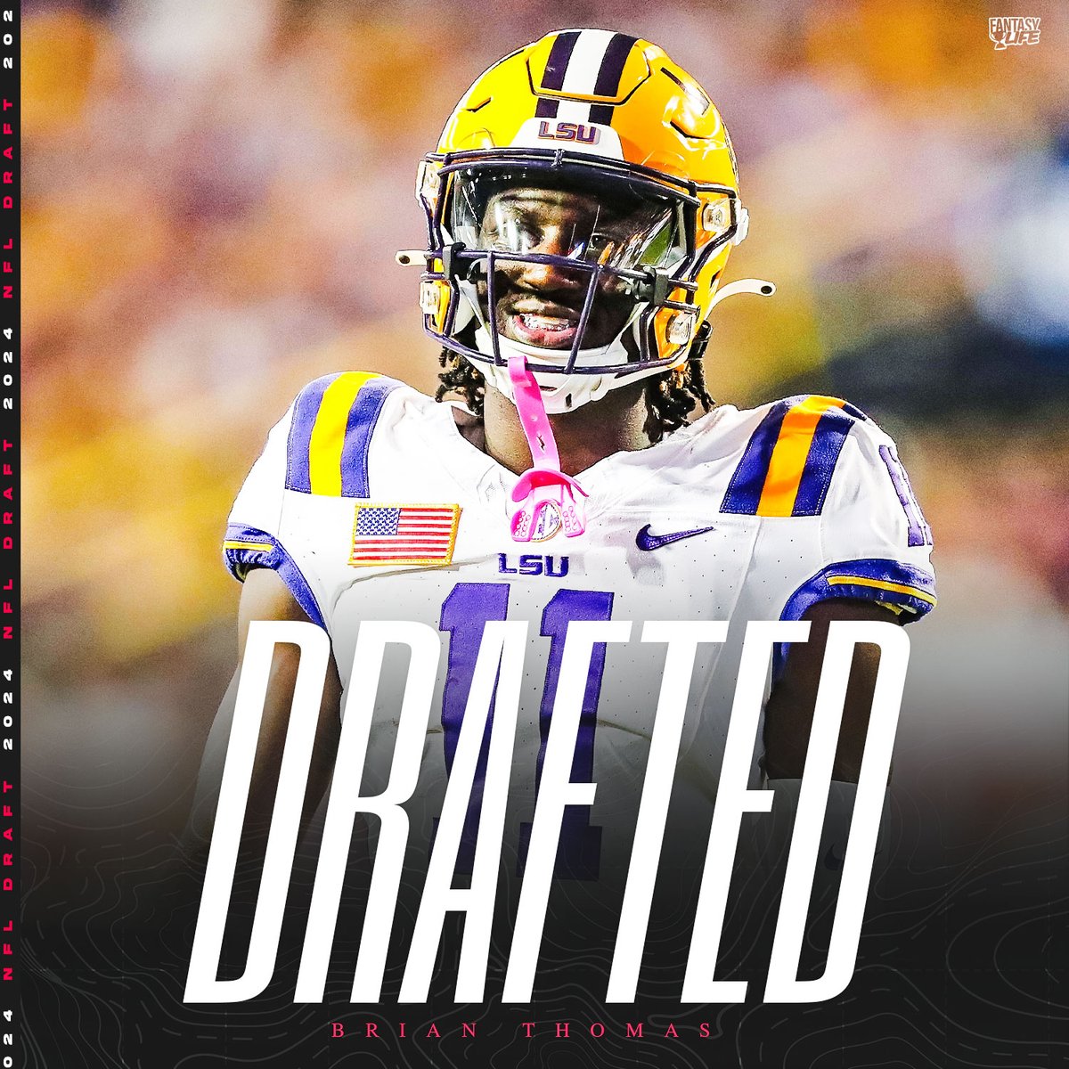 With the 23rd Pick in the 2024 #NFLDraft the @Jaguars select Brian Thomas Jr., WR, LSU!