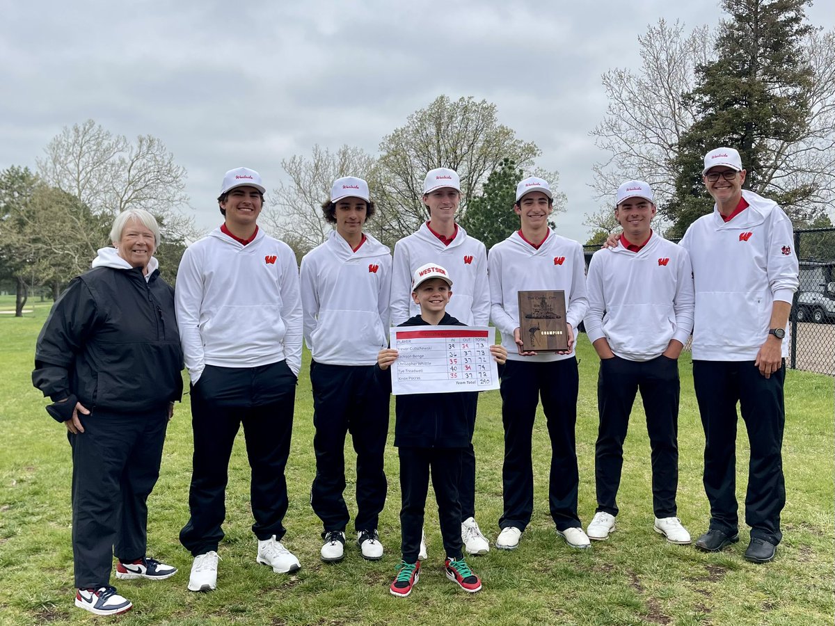 Back to Back Capital City Champions! 
Knox. 7th (72) 
Christopher 11th (72)
Trevor 13th (73)
Jackson 14 (73)
Tye 16th (74)
Team Score 290 (+2)