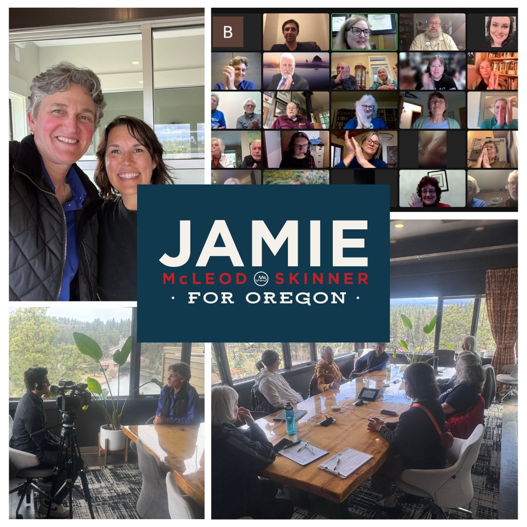 From meeting with volunteers & voters, to 3 media interviews, to finishing up with a virtual house party - it's been a great day in Bend! Thanks to all who came out & participated - it was good to see you.

A special thank you to The Haven for such an amazing work space!

#OR05