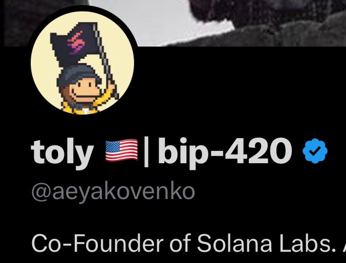 BREAKING: SOLANA COFOUNDER @AEYAKOVENKO ADDS “BIP-420” TO HIS USERNAME IN SUPPORT OF OP_CAT