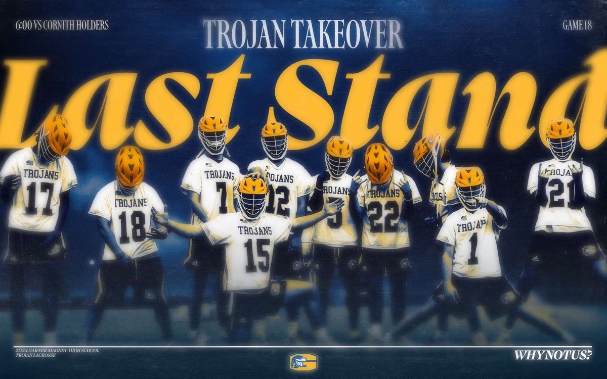 Seniors for the win over Corinth Holders,
 8 to 7 in a great game. What a season. Thank you for everyone who supported these Garner Lacrosse Trojans.
<a href="/TrojanAP/">Trojan_AP</a> 
<a href="/TheGMHSFootball/">The Garner High School Football</a> 
<a href="/WCPSS_Lax/">WCPSS_LAX</a> 
<a href="/HighSchoolOT/">HighSchoolOT</a> 
<a href="/GarnerLacrosse/">Garner Lacrosse</a> 
<a href="/GarnerAthletics/">TrojanAthletics</a>