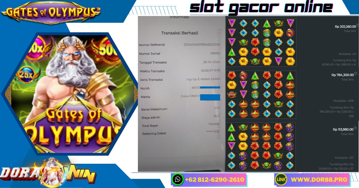 Tunggu apa lagi boss kuu slot kita pada gacorr gacor teruss nihh boss kuu 🔥🎰 ayoo jangan ragu boss kuu play sekarang dana dapatkan kemenangan kamu sekarang juga bersama situs DORAWIN 🔥🎰💰

LINK GABUNG

WA : +62 812–6290–2610

LINK : dorawin.college/register?ref=E…