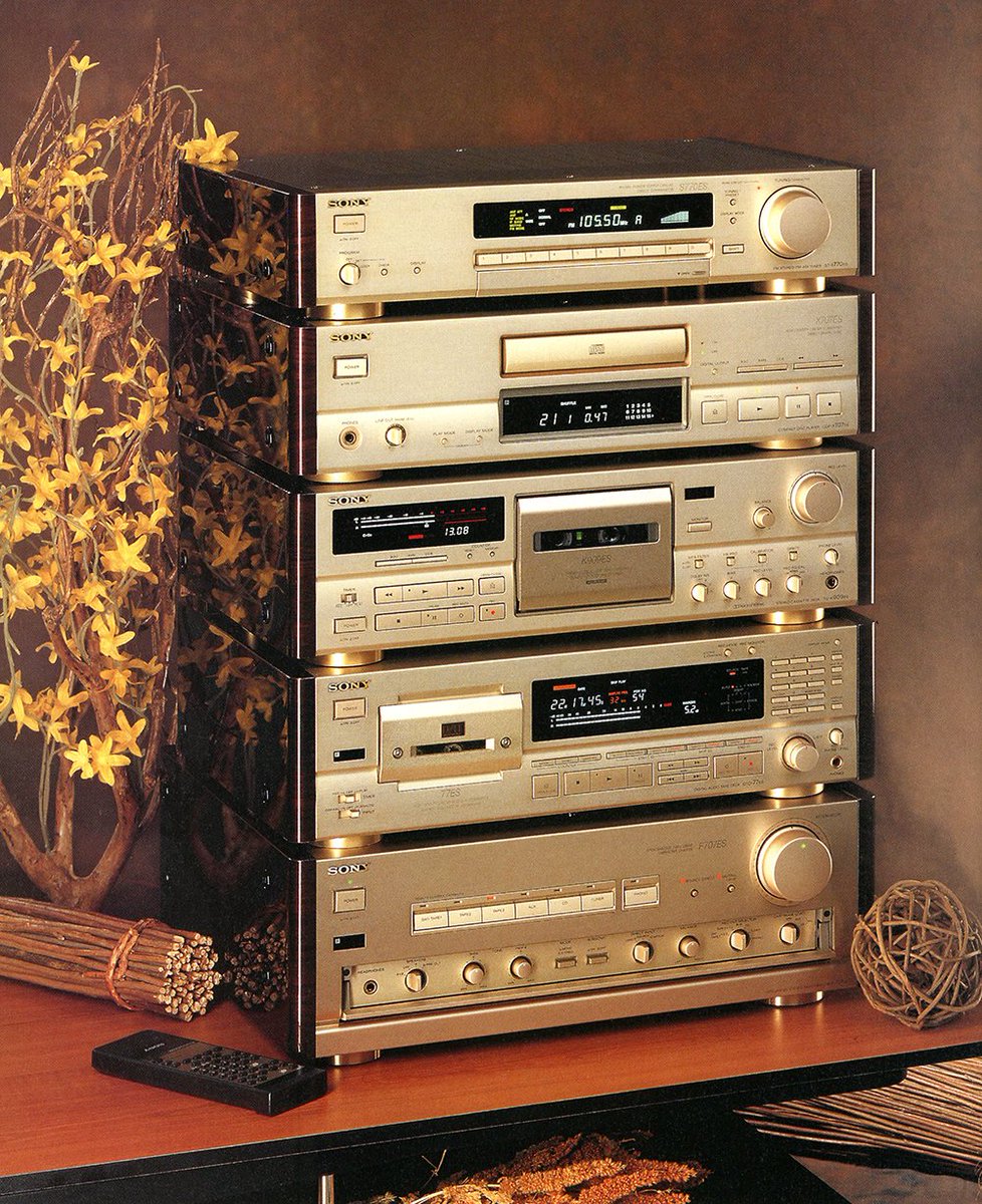 The Sony ES series from the mid-1990s stands out as a prime example of exquisitely designed high-fidelity equipment, renowned for its striking beauty.