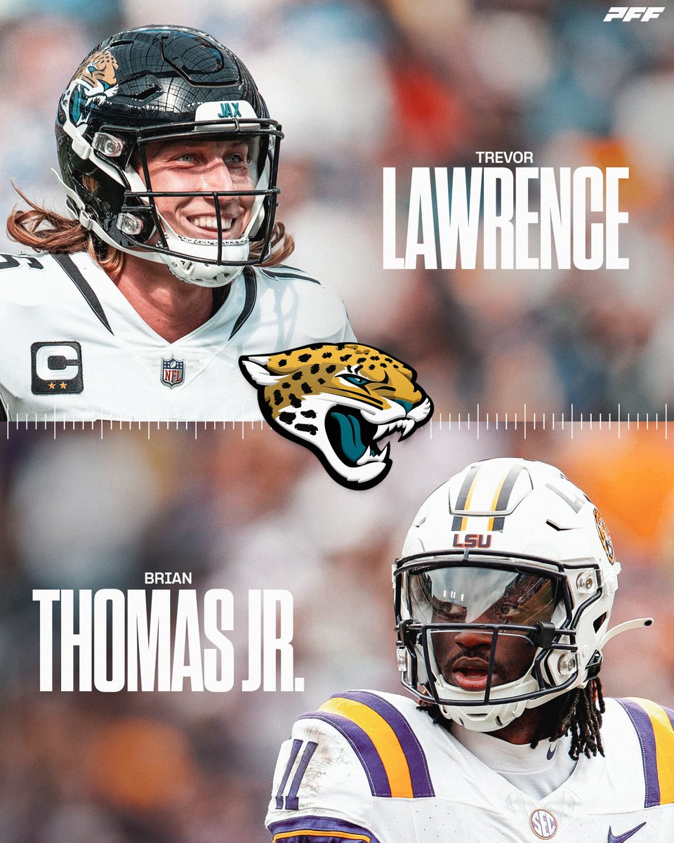 Trevor Lawrence + Brian Thomas Jr Jacksonville's new passing duo 💥