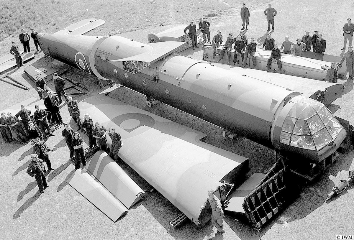 #OTD in 1944, Brize Norton airfield. To be assembled, an Airspeed Horsa glider. #WW2 #HISTORY