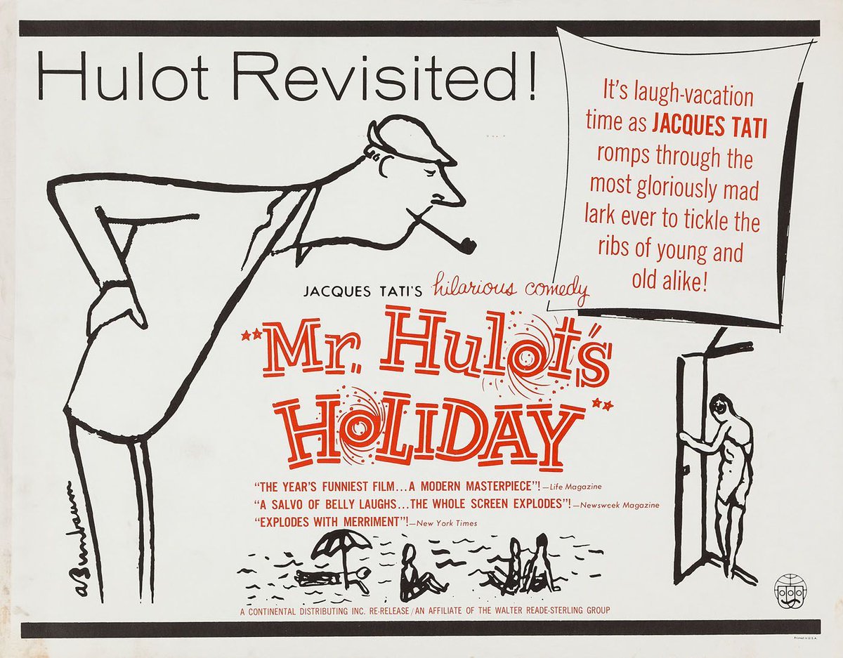 A Jacques Tati comedy classic in 35mm! MONSIEUR HULOT'S HOLIDAY (1953) screens Saturday & Sunday, May 18th & 19th, at 2:00pm. Tickets: buff.ly/3xXcQDx