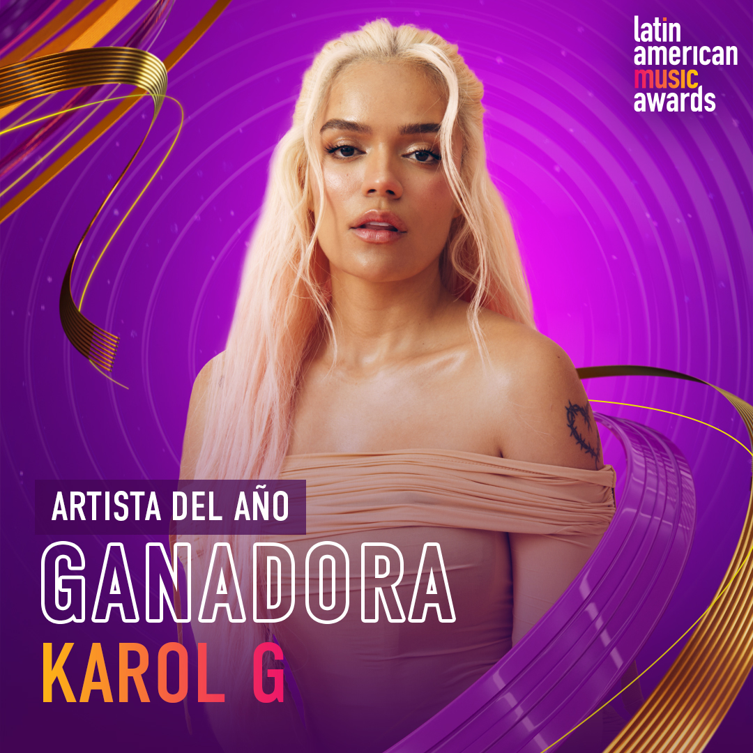 .@karolg es la Artista del Año de #LatinAMAs