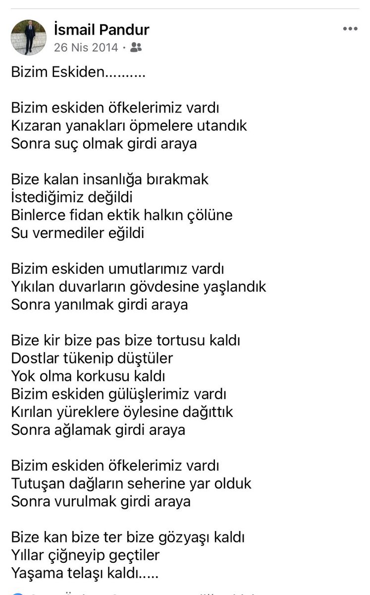 Çok sevdiğim bir #YusufHayaloglu şiiri ve #AhmetKaya şarkısı. Ve bizi en güzel bize anlatan mükemmel bir eser. Başımıza gelen herşey için bunlara sebep olan herkesi #ProtestoEdiyorum