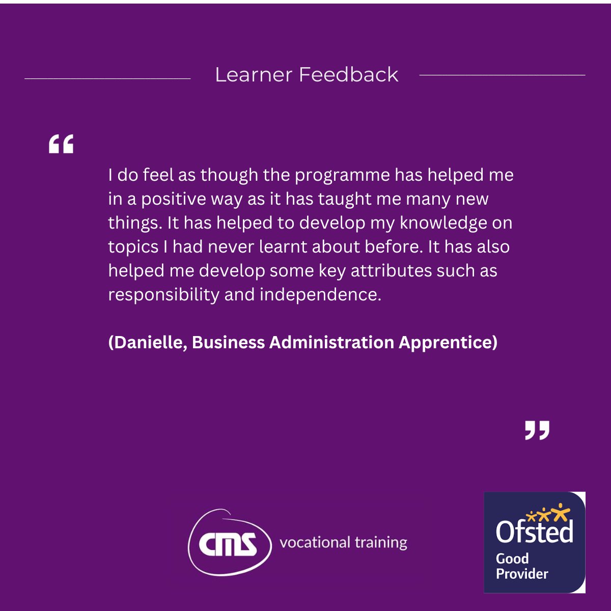 cmsvoc's tweet image. Develop your skills and boost your career in the world of business with CMS Vocational Training's flexible apprenticeship programmes. Contact us today to learn more. #ProfessionalDevelopment #BusinessSkills #CMSVocationalTraining #Apprenticeships calendly.com/mandy-hodson/m…