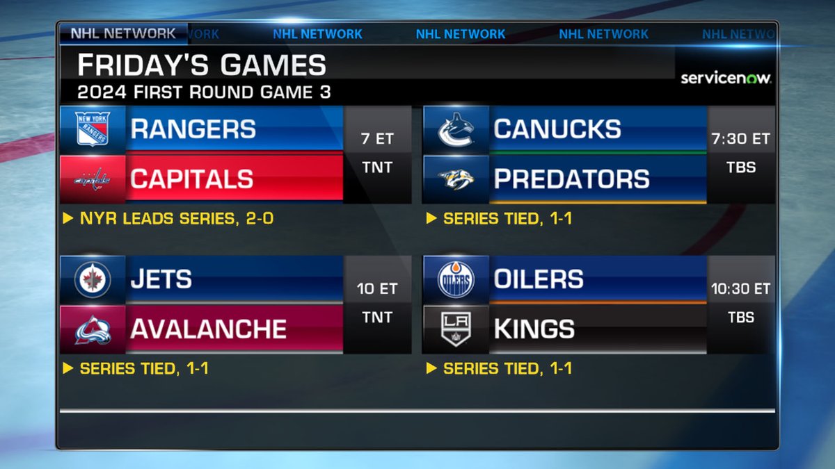 Which teams are getting a win today? #StanleyCup