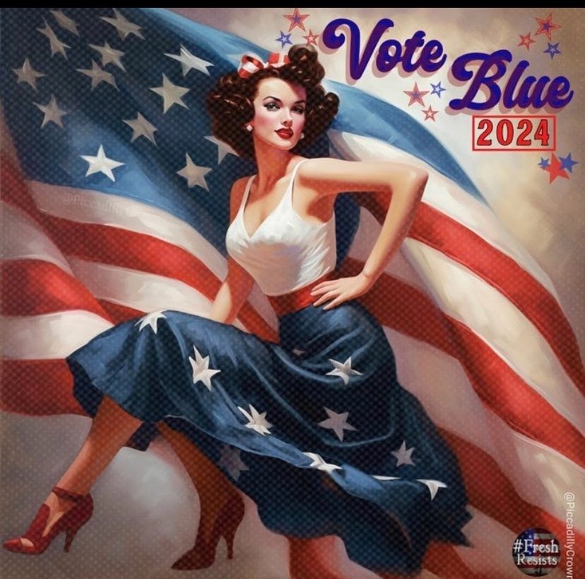 If you are true Blue and voting for Biden and I owe you a follow please let me know . For some reason many followers are not showing up in my queue. I truly want to follow you back 💙. Have a beautiful evening my blue family 🌹🍃🌙💙Xx ~ Jen 💙
#StrongerTogether
#VoteBiden2024