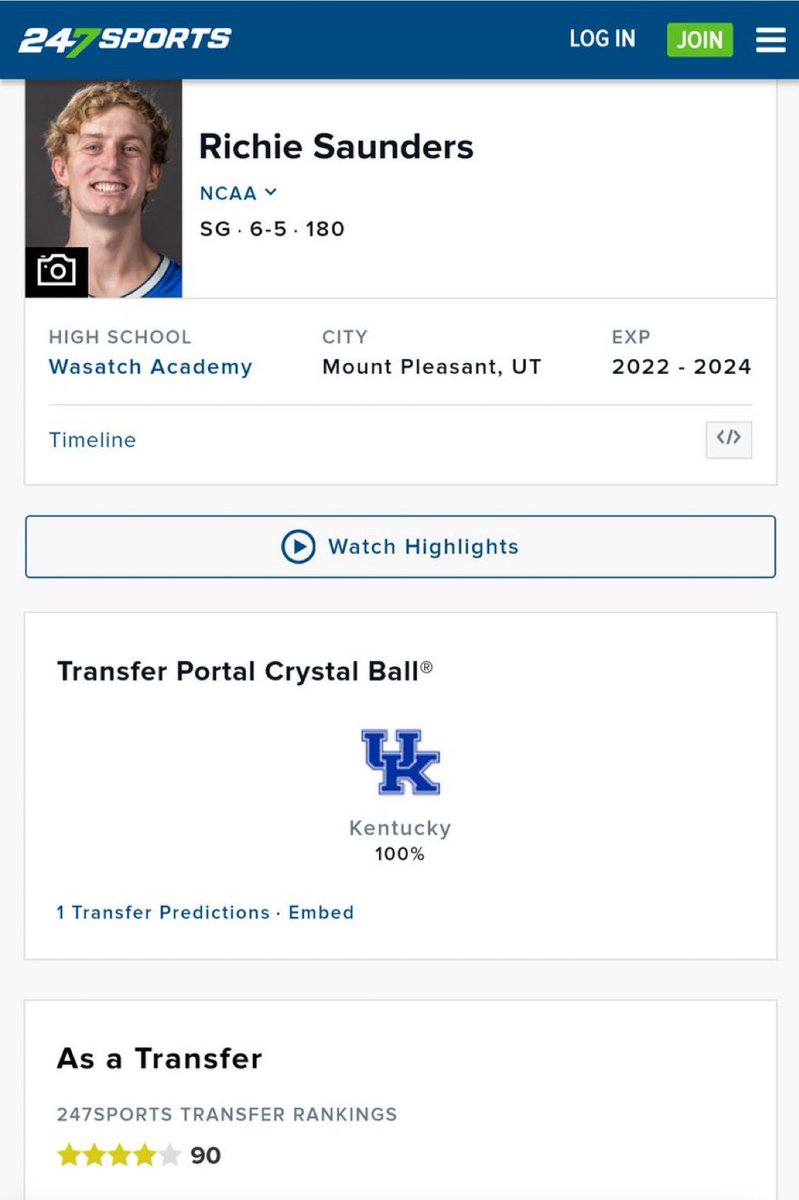 Richie Saunders Crystal Blue Balled Kentucky…

It’s the BYU way.