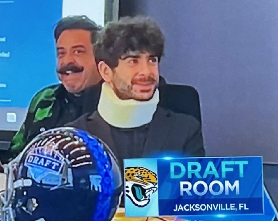 What other Premier League club has their Director of Football Operations sitting in an NFL Draft War Room, wearing a neck brace from “injuries” suffered on a Pro Wrestling show that they also own? Honestly shocked the answer isn’t Everton.