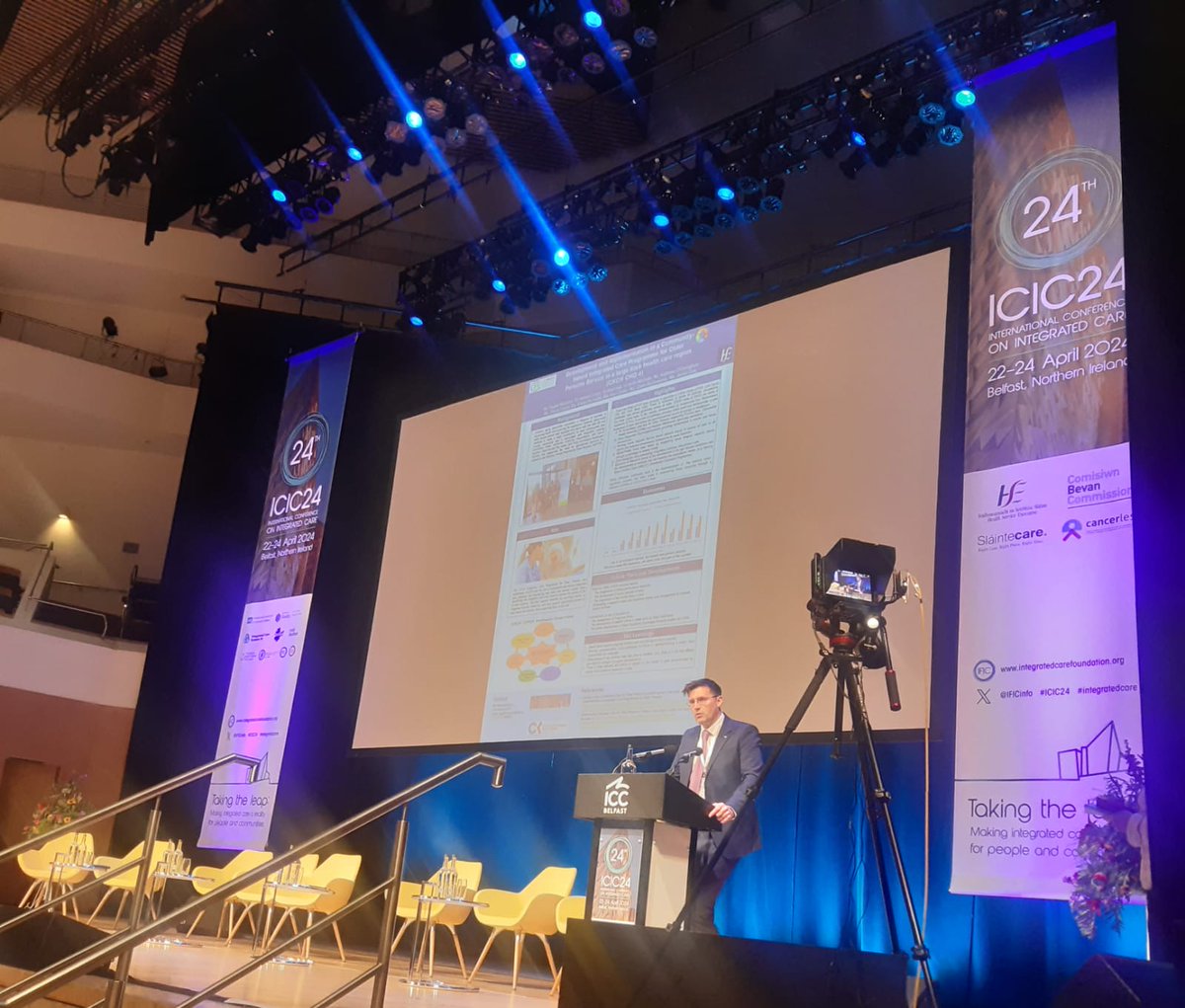 Project Lead @PhysioMcQ presenting some of the insights into the development and implementation of the ICPOP in HSE South West at the @IFICInfo conference in Belfast @CorkKerryCH @ICPOPIreland #integratedcare #ICIC24