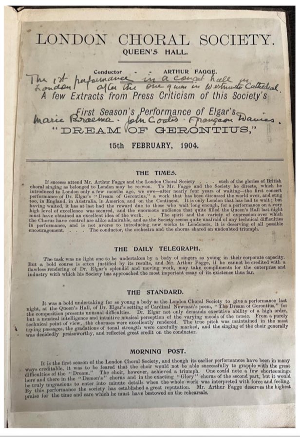 TheLondonChorus's tweet photo. 'The conductor, the orchestra and the chorus shared an undoubted triumph.’
The Times

Loving these reviews of our performance of The Dream of Gerontius from 1904! 

Join our 120th anniversary performance this Sunday at 5pm @cadoganhall - https://t.co/b4blBSxgfd https://t.co/vZ0Pr1XbMN