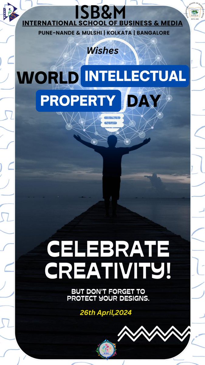 Commemorating World Intellectual Property Day with ISB&M! Celebrating innovation and creativity in the journey of knowledge. #WorldIPDay #Innovation #Creativity #ISBM