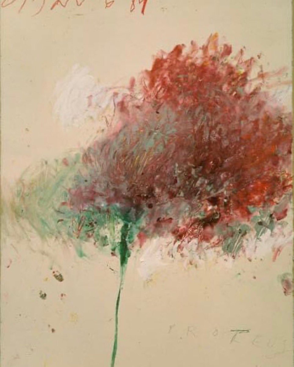 ‘If each day a flower climbs up to your lips to seek me, ah my love, ah my own, in me all that fire is repeated, (…) Pablo Neruda, If You Forget Me Cy Twombly, Proteus, 1984