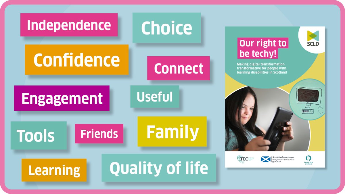 Independence, Choice, Confidence, Connect, Engagement, Useful, Tools, Friends, Family, learning, Quality of life… just some of the words used by people with learning disabilities when accessing digital technology. Find out more here: zurl.co/8mjO #MyRight2Digital