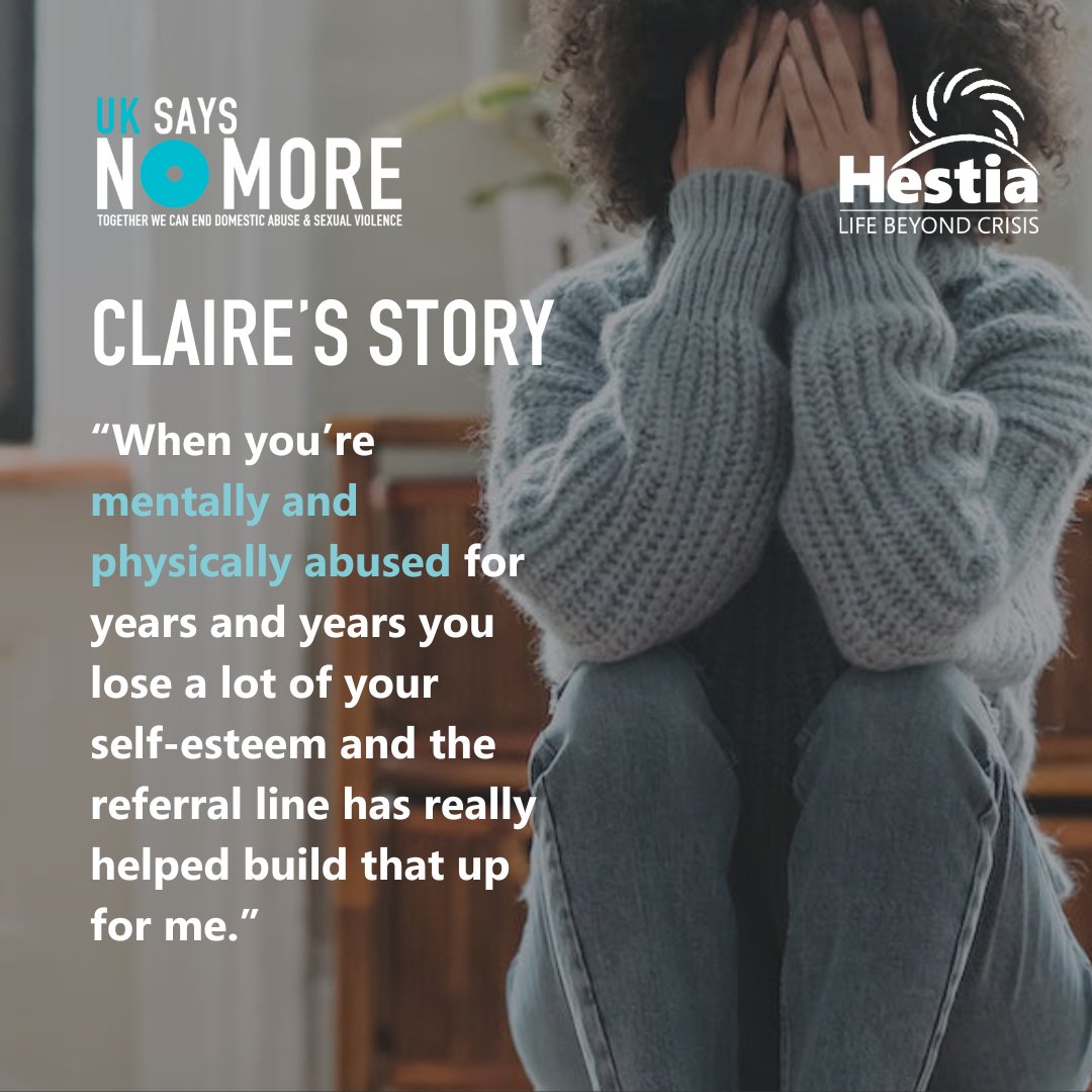 📖 Claire is a survivor of domestic violence. Before she became a volunteer, she was supported by Hestia and now volunteers on our refuge referral line taking calls from women affected by #domesticabuse. Read her story here 👉🏼 bit.ly/3GvGzcY