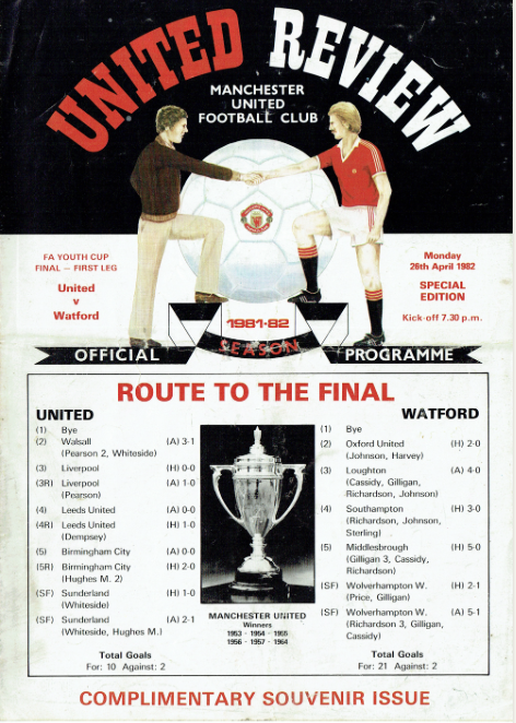 On this day 42 years ago, our youth team won the first leg of their FA Youth Cup final tie at Manchester United. oldwatford.com/1982/04/26/26t… oldwatford.com #WatfordFC