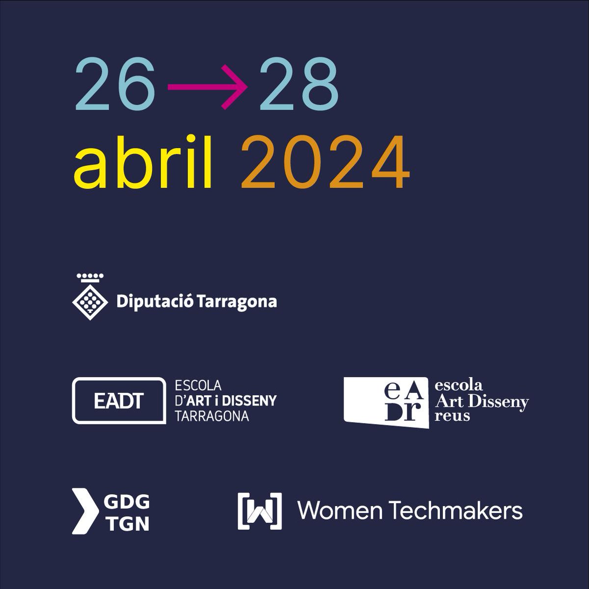 👉🏻Arriba la 4a Game Jam Women Techmakers a l'#EADTarragona🥳 Avui, dissabte i diumenge tindrà lloc a l’EADTarragona un concurs de creació i desenvolupament de videojocs obert a tothom +info: gamejamwtm.gdgtarragona.com  #somEADT #GameJamWT #Tarragona