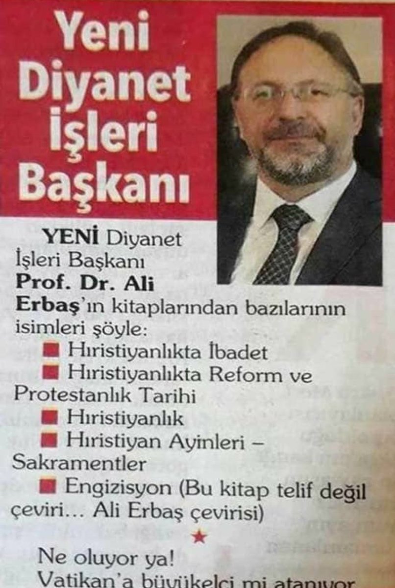 Ali Erbaş iyi derecede Latince biliyor olabilir..  😄