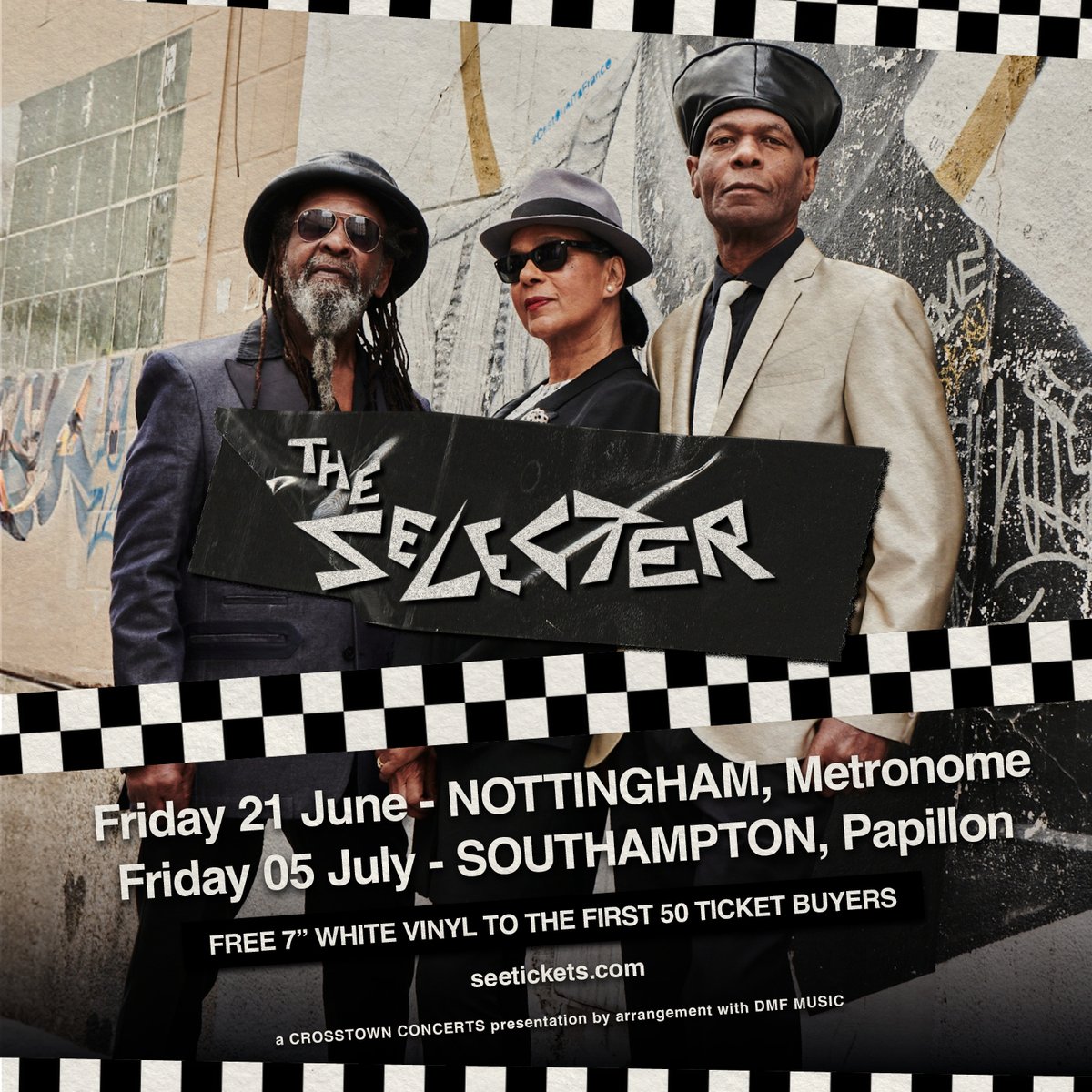 Tickets are on sale now for @TheSelecter at @MetronomeNotts and Papillon Southampton. crosstownconcerts.seetickets.com/artist/the-sel…