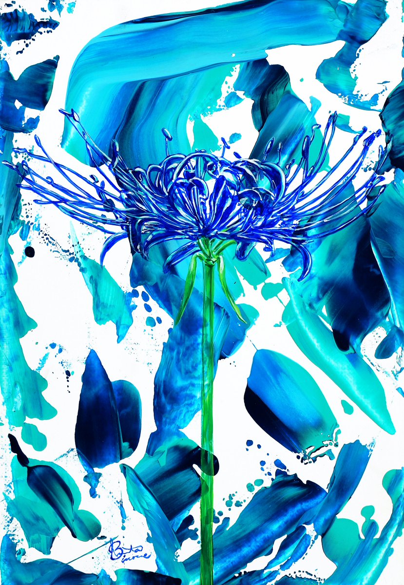 碧い彼岸花 Spider lily ：Earth Blue #彼岸花 #曼珠沙華 #青い彼岸花