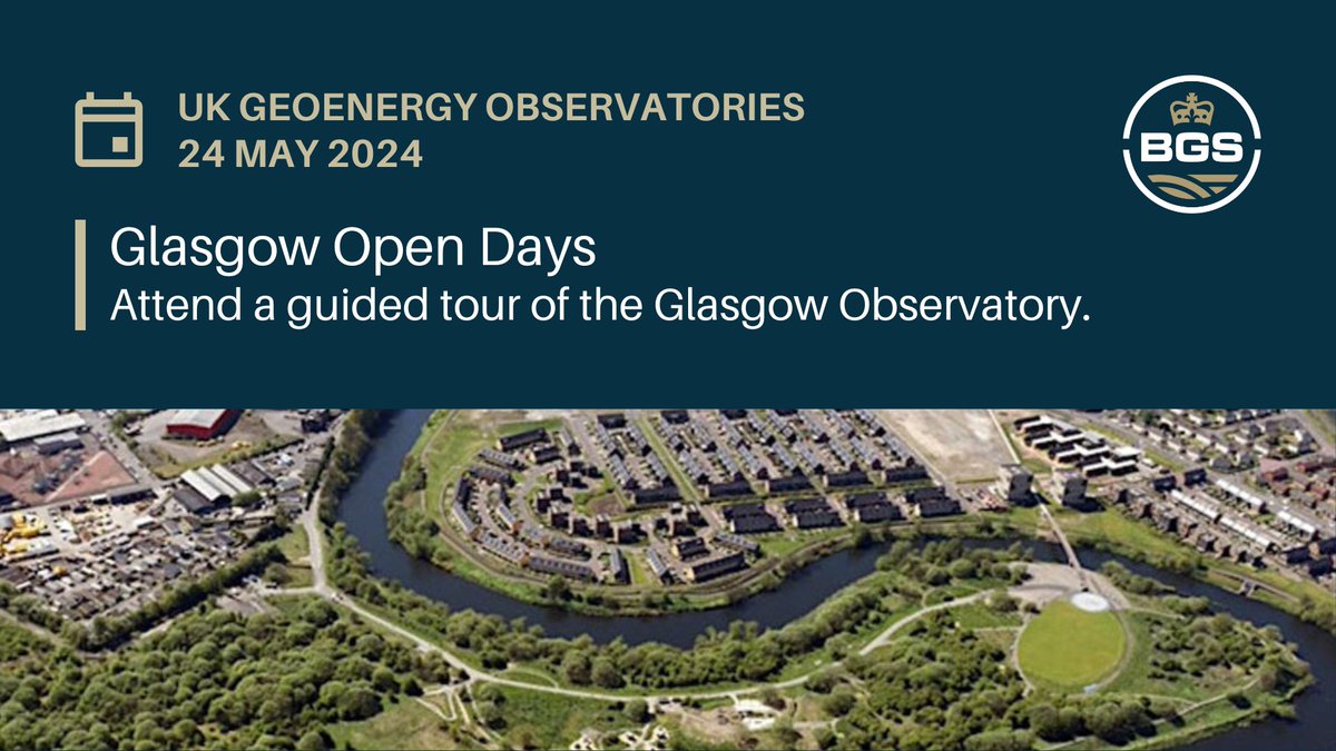 🗓️UK Geoenergy Observatories Open Days Interested in mine-water geothermal energy? BGS are providing guided tours of our Glasgow facility. An opportunity for researchers from industry or academia to discuss specific areas of interest. eventbrite.com/e/uk-geoenergy… #UKGeoenergy