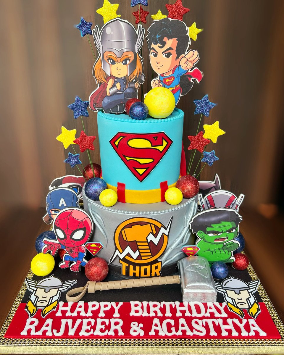 I Got The Power💛💙❤️
.
A super fun, chocolate Nutella cake for them superhero brothers!
.
.
.
.
.
.
.
.
#brothers #bros #superhero #superheros #avengers #superman #chocolatecake #chocolate #nutella #birthdaycake #customcakes #love #cocoatease #mumbai #india #chefmokhil