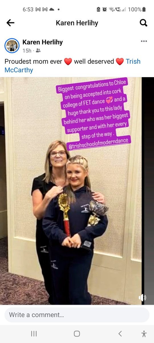 Congratulations to Chloe, past pupil @TogherGirls. She began her dance journey when as a pupil in our school she joined Trish's dance classes held every Friday in our school hall. Well done Trish and Chloe.👏 @ActiveFlag @deirdreforde @BestofCork #exercise #community @btcdp