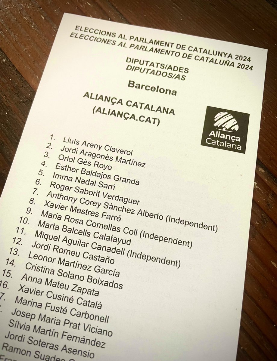 Avui seré a Mataró, a la Plaça Santa Anna, d’11h a 14h. 

Vine a bucar el teu vot! 🗳️

#SalvemCatalunya 
VOTA ALIANÇA CATALANA