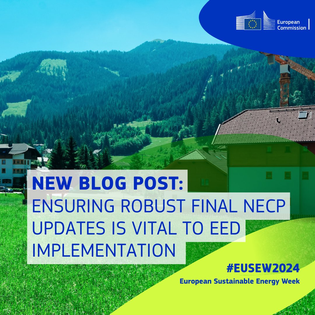 European Sustainable Energy Week (@euenergyweek) on Twitter photo We have still 6 years to achieve the new 2030 EU #EnergyEfficiency target.
As a result, national measures to implement the Energy Efficiency Directive (EED) must be put in place to accelerate #Energy saving actions.
Discover more in <a href="/AriaVR/">Arianna Vitali</a> article europa.eu/!tPHWtP We have still 6 years to achieve the new 2030 EU #EnergyEfficiency target.
As a result, national measures to implement the Energy Efficiency Directive (EED) must be put in place to accelerate #Energy saving actions.
Discover more in <a href="/AriaVR/">Arianna Vitali</a> article europa.eu/!tPHWtP