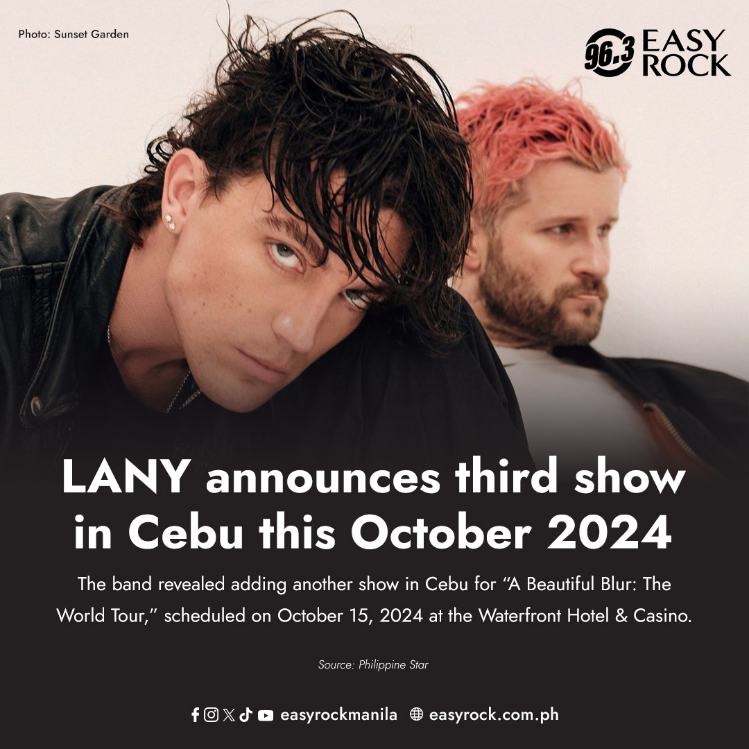 Brace yourselves for another rock-filled day of LANY!🤟🤩