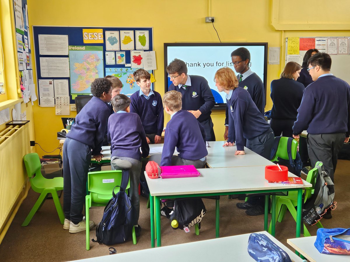 ACC_Physics's tweet photo. Big thanks to Dean Kelly NS and St Ciaran's NS Baylin for giving our CanSat team the opportunity yesterday to present their project to the students ahead of next week's national final. @ccathlone @blackrockcastle @CanSatIreland https://t.co/rOly1z3t2L