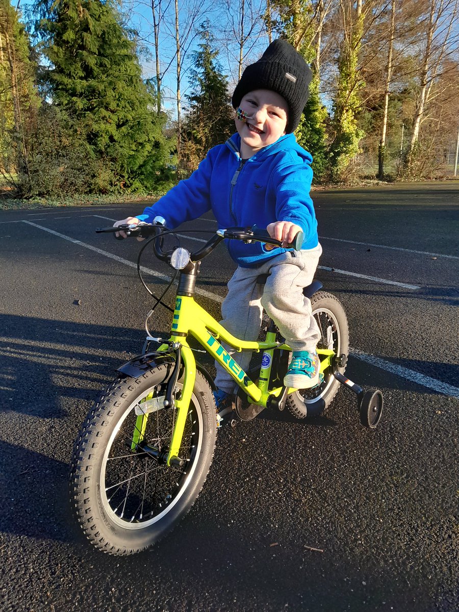 “We’ve had so much rain the last week but we’ve managed to squeeze in 3 rides. Daniel is enjoying it so much! On his first ride he was uncertain but fell in love with the feeling of quickly riding around the bike track. As much as the weather allows we offer to take him out to