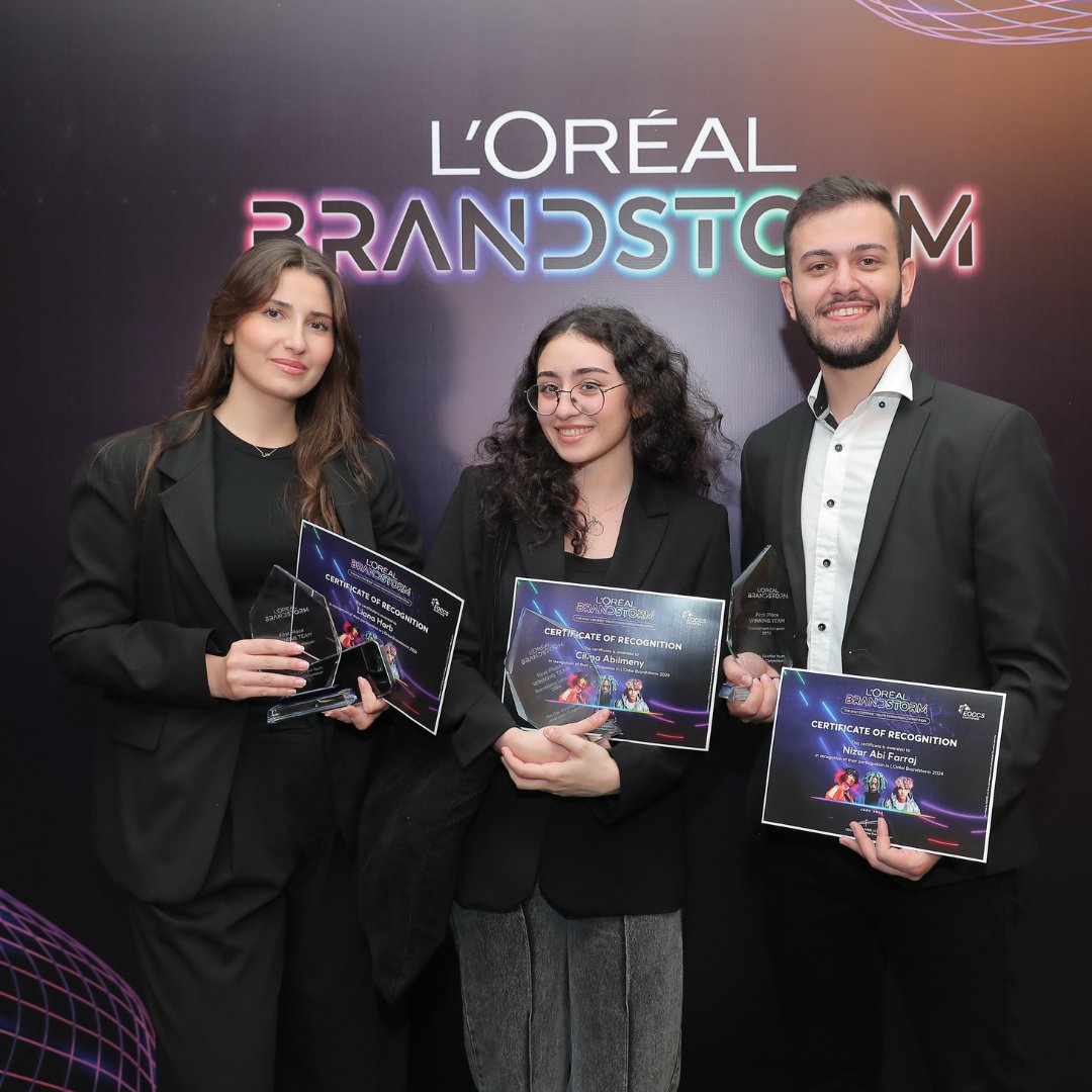 OSB shines in the L’Oreal Brandstorm competition with the 'Advantage Team' from OSB winning the top spot! Special thanks to Marwan Wahbi for mentoring the students, and to the OSB Career Management Services for their support throughout the event.