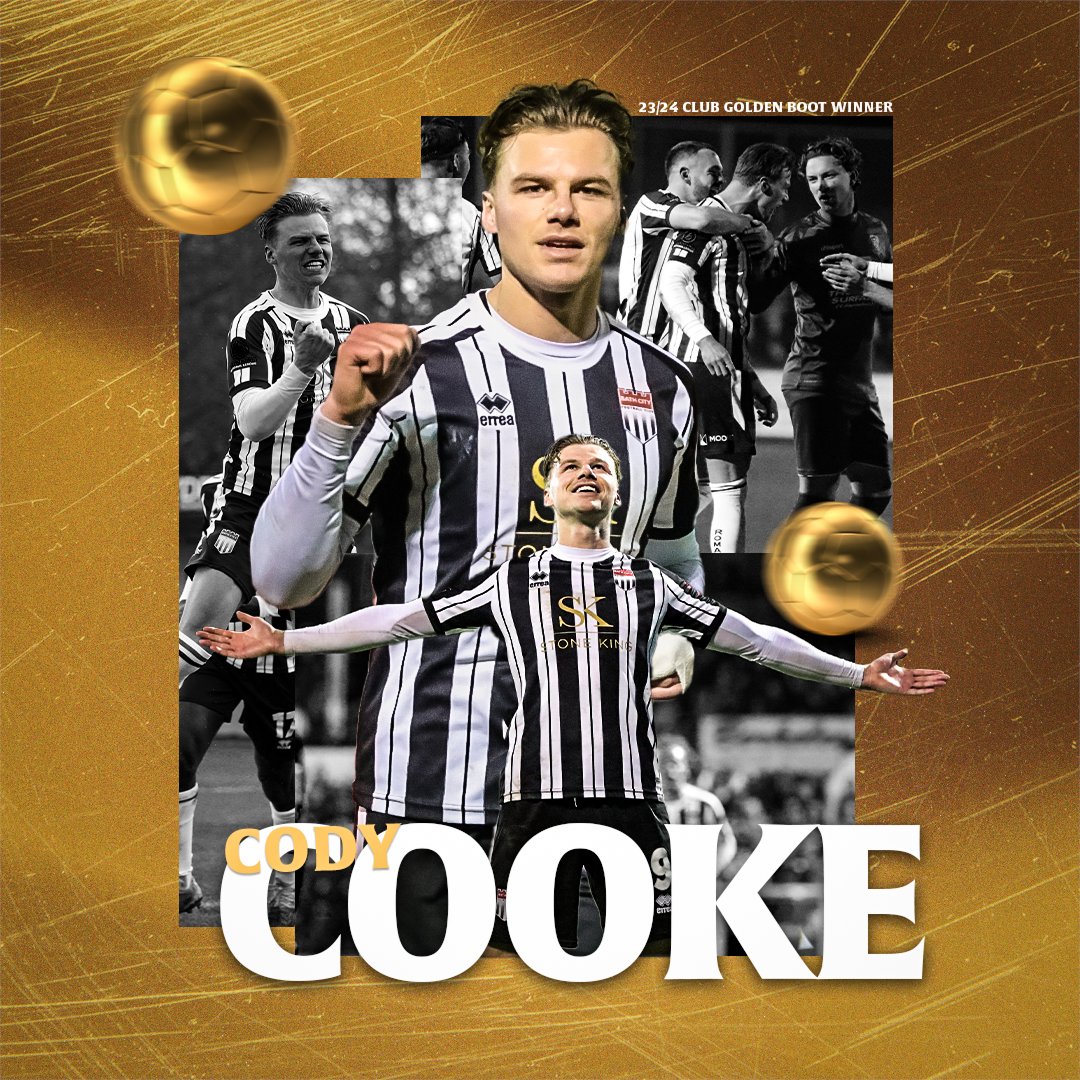 🏆 Your 2023/24 club Golden Boot winner... Congratulations, @Cody_Cooke 🔥 ⚫️⚪️ #Romans