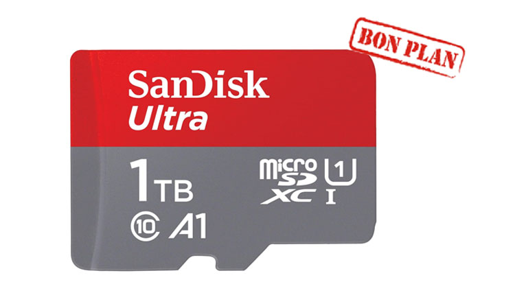 Vente flash : une micro SDXC de 1 To SanDisk à seulement 94,99€ sur Amazon #carteémmoire #microsdxc #sandisk #ultra #bonsplans bhmag.fr/actualites/bon…