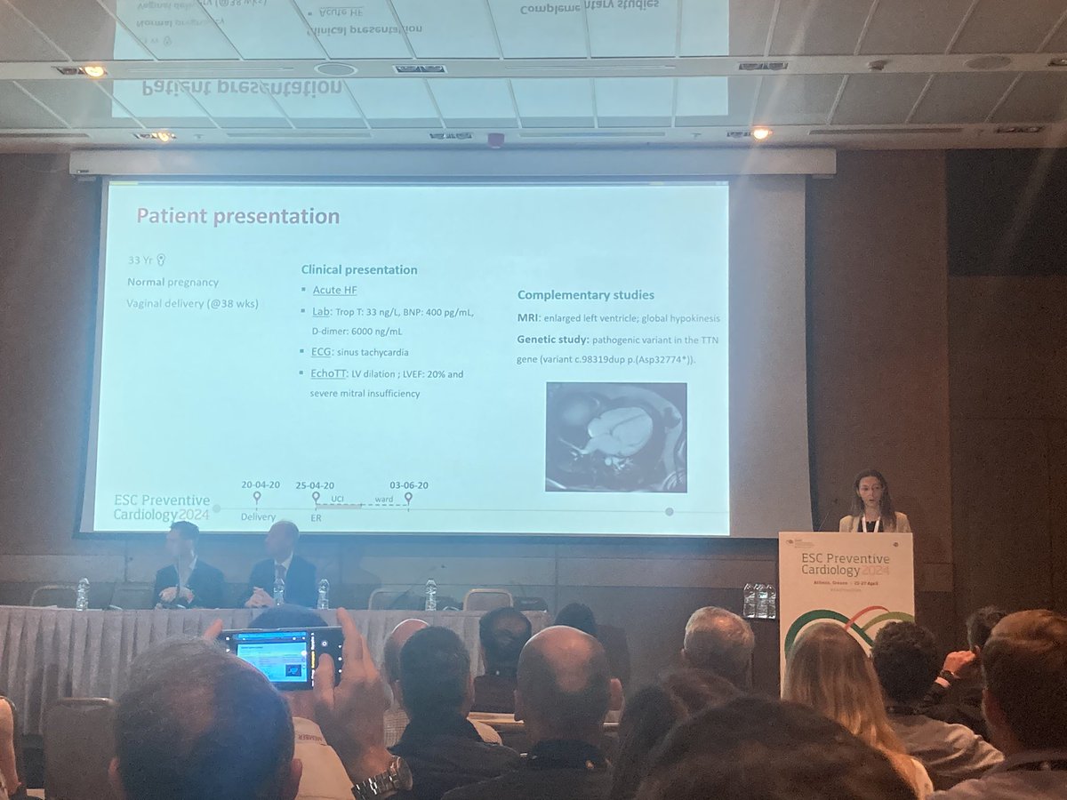 Very interesting Clinical Cases Session at #ESCPrev2024! “Postpartum cardiomyopathy: a success story with cardiac rehabilitation” Presenter: Mafalda Mesquita-Guimaraes